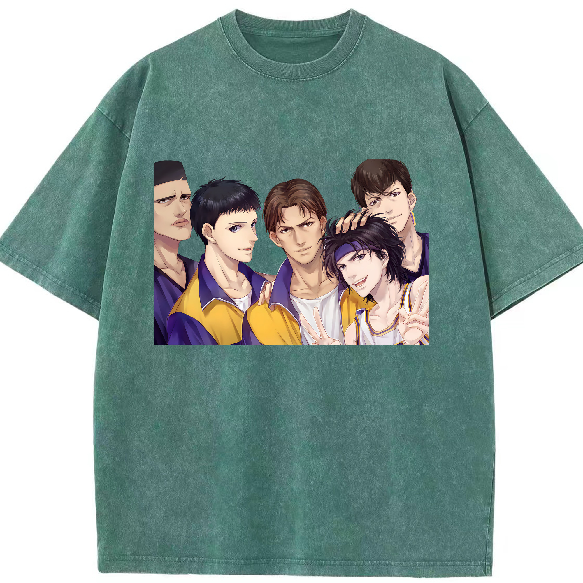 （画像用） SLAM DUNK／スラムダンク 綿100% ヴィンテージ風 半袖Tシャツ（フロントプリント）
